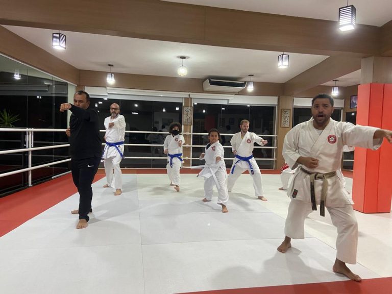 Renbukan Brasil - Escola de Artes Marciais - Cotia - São Paulo - Aula de Karate Shotokan - Sensei Francisco Santiago