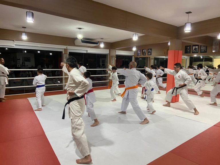 Renbukan Brasil - Escola de Artes Marciais - Cotia - São Paulo - Aula de Karate Shotokan - Sensei Francisco Santiago - Karateca Arthur Duarte