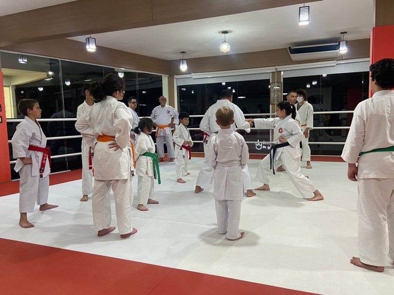 Aula de Karate em Cotia - Renbukan Brasil - Sensei Francisco Santiago - Arthur Duarte - Fiorella Bonaguro - Barbara Belafronte -
