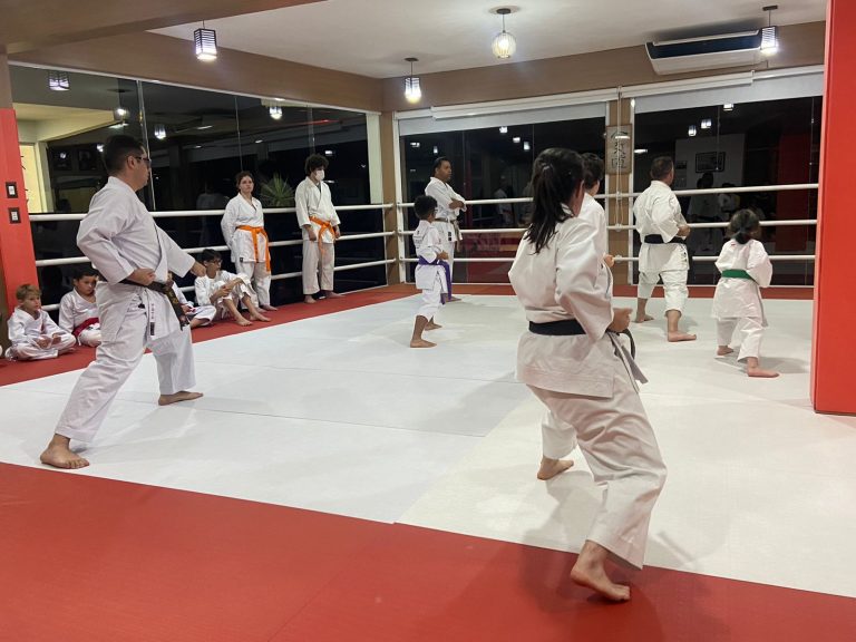 Aula de Karate em Cotia - Renbukan Brasil - Sensei Francisco Santiago - Sensei Barbara Belafronte - Fiorella Bonaguro -Yago seto - Vinni Gracci