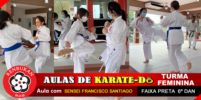 Aula de karate Feminino em Cotia - São Paulo - Sensei Francisco Santiago