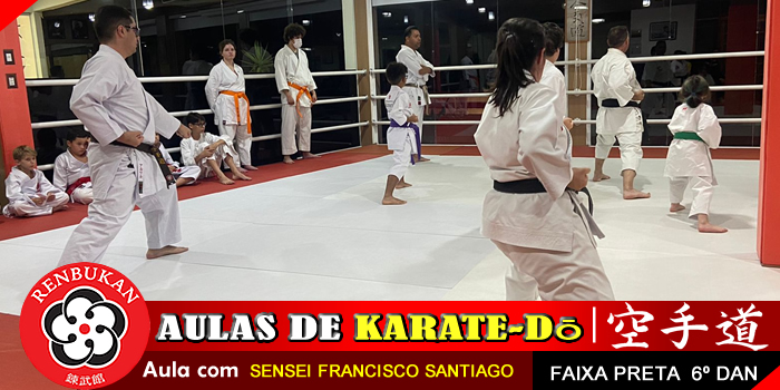 Aula de karate Do - Sensei Francisco Santiago