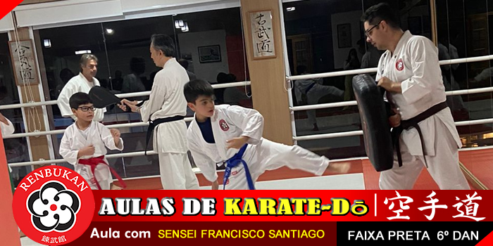 Aula de karate em Cotia - São Paulo - Sensei Francisco Santiago - Escola de Artes Marciais em São Paulo