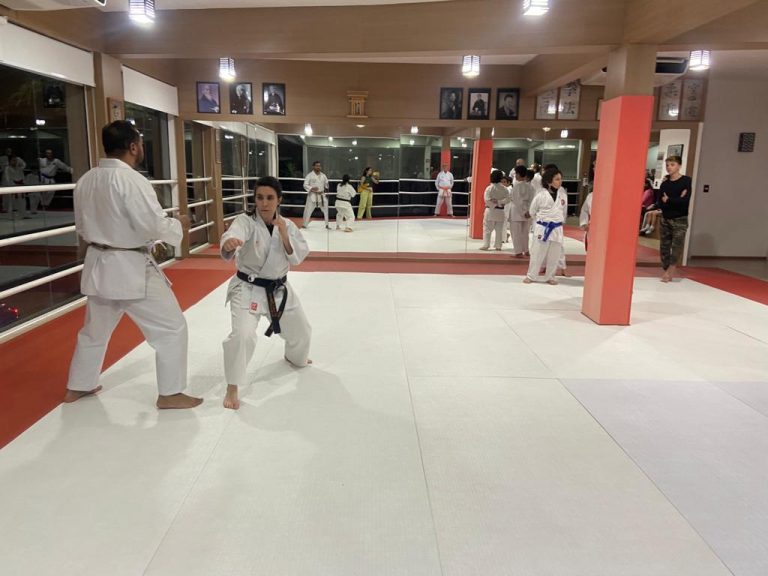 Aula de Karate - Renbukan Brasil - Sensei Francisco Santiago - Cotia - São Paulo - Barbara Belafronte - yago seto