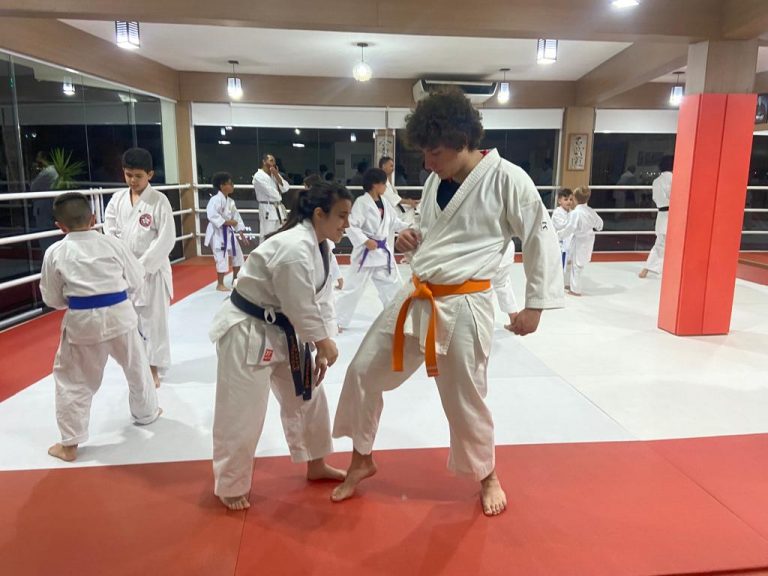 Aula de Karate - Renbukan Brasil - Sensei Francisco Santiago - Cotia - São Paulo - Barbara Belafronte - yago seto