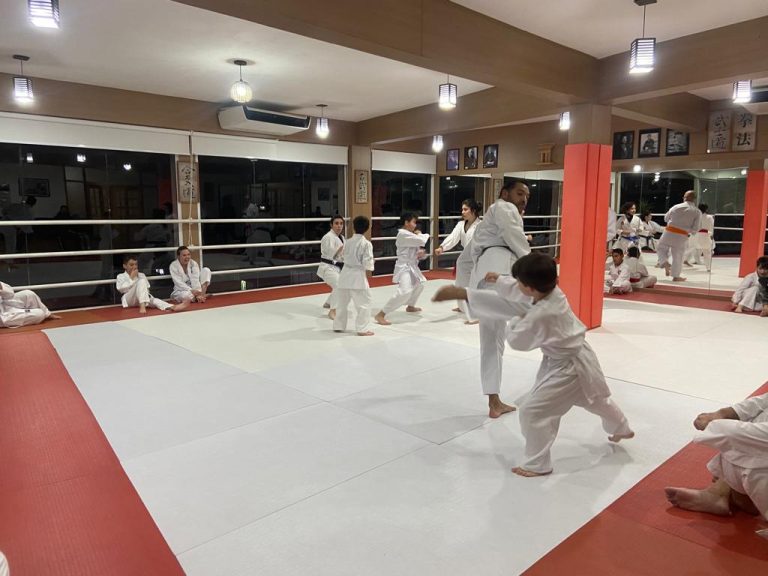 Aula de Karate Shotokan - Escola Renbukan Brasil - Sensei Francisco Santiago - Barbara Belafronte