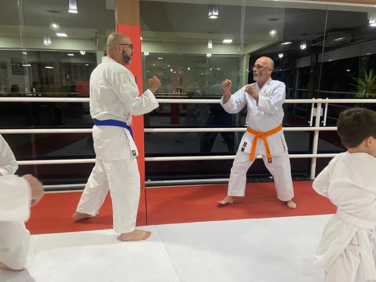 Aula de Karate Shotokan - Escola Renbukan Brasil - Sensei Francisco Santiago - Cotia - São Paulo