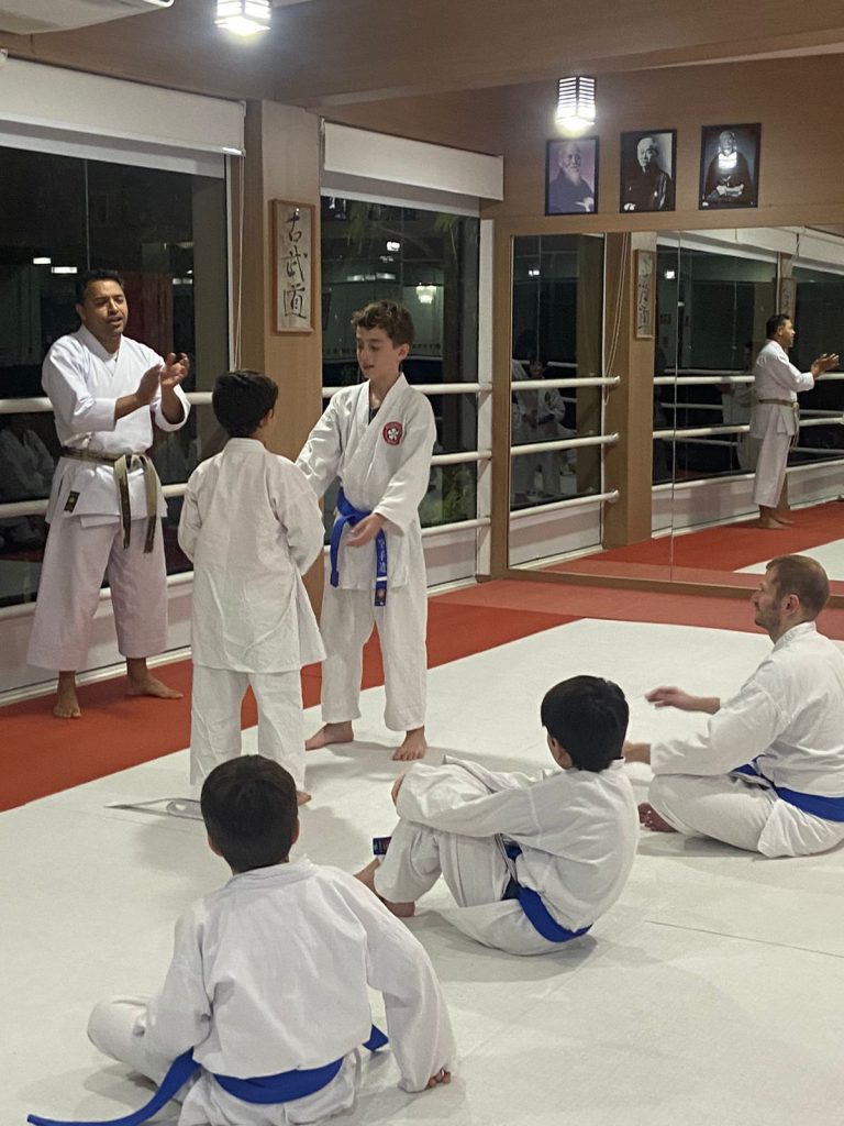 Aula de Karate para crianças - Renbukan Brasil - Escola de Artes Marciais Japonesas - Sensei Francisco Santiago (5)