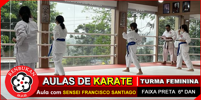 Aulas de Karate - Turma Feminina - Renbukan Brasil - Cotia - São Paulo