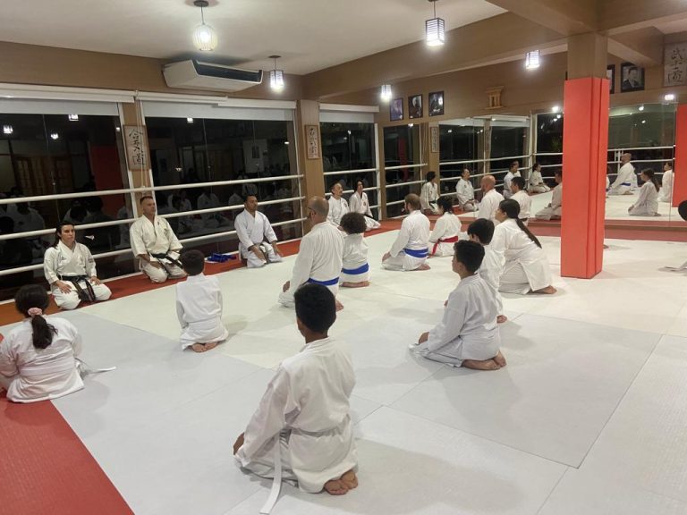 Aulas de Karate - Cotia - São Paulo - Renbukan Brasil - Escola de Artes Marciais Japonesas - Cotia - São Paulo - Sensei francisco Santiago - Sensei barbara Belafronte - Arthur Duarte