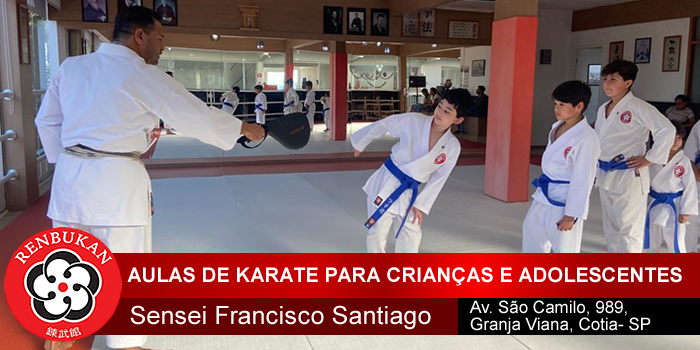 Aulas de Karate-Dō da semana - Sensei Francisco Santiago - Cotia