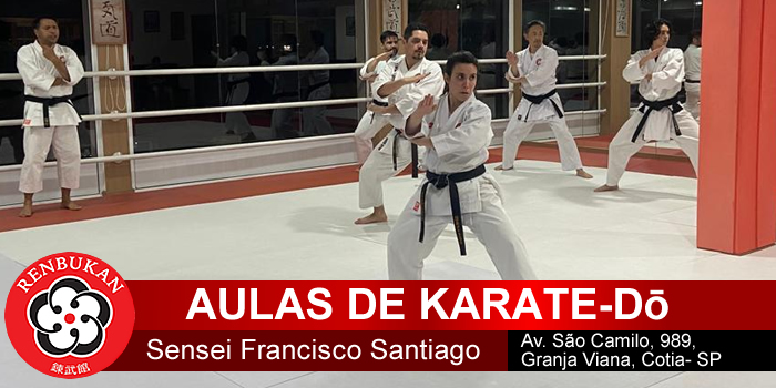 Aulas de Karate-Dō com Sensei Francisco Santiago – Cotia – SP
