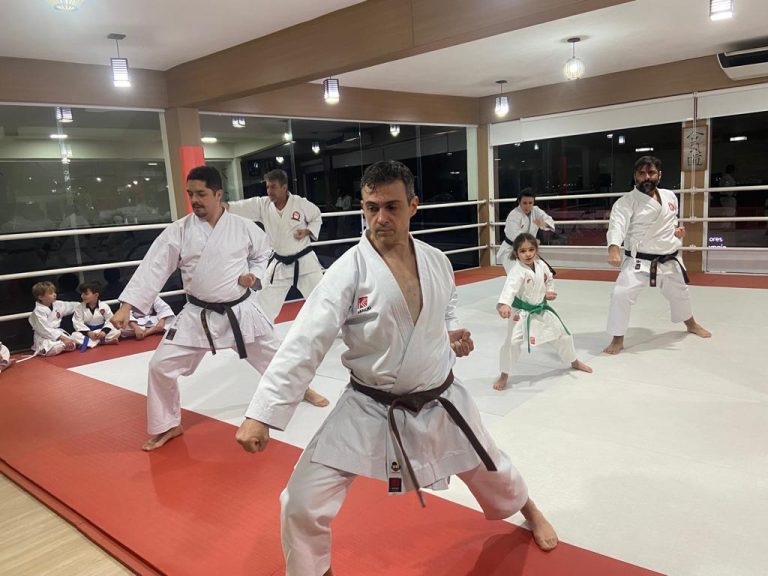 Aulas de Karate Shotokan - Cotia - São Paulo - Sensei Francisco Santiago -sensei Barbara Belafronte-Fiorela Bonaguro- Renbukan Brasil - Escola de Artes Marciais Japonesas 2