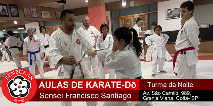 Aulas de karate - Renbukan Brasil - Escola de Artes Marciais - Cotia - São Paulo - Sensei Francisco Santiago