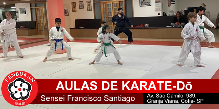 Aula de Karate-Dō com Sensei Francisco Santiago - Cotia - São Paulo