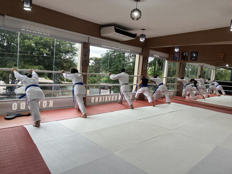 Aula de karate - Turma da Manhã - Renbukan Brasil - Escola de Artes Marciais Japonesas - Cotia - São Paulo