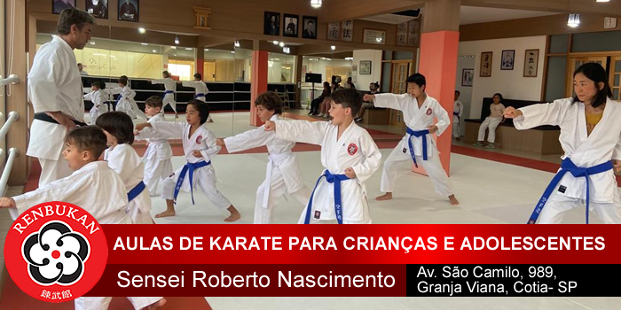 Aulas de  karate-Dō para crianças e adolescentes – Cotia – SP