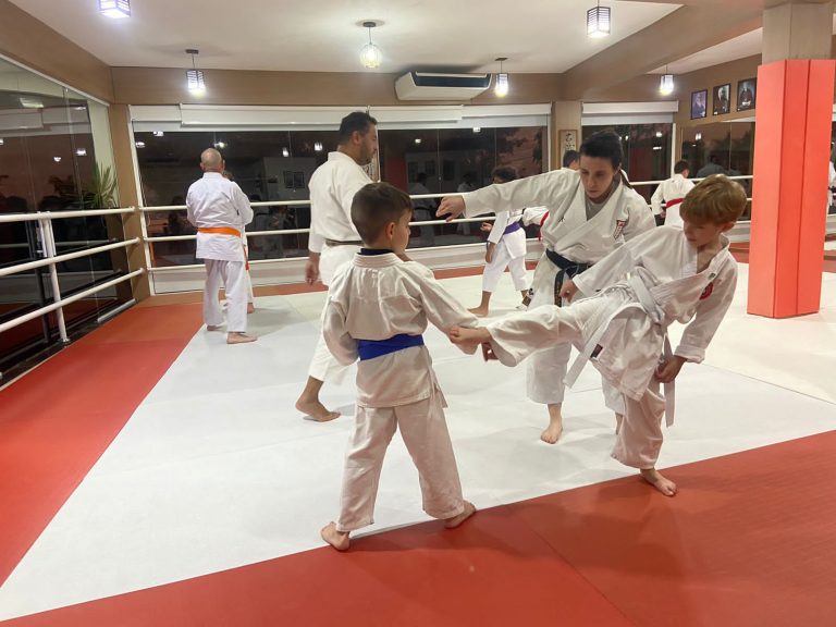 Aulas de karate - Renbukan Brasil - Escola de Artes Marciais - Cotia - São Paulo - Sensei Francisco Santiago - Sensei Barbara Belafronte