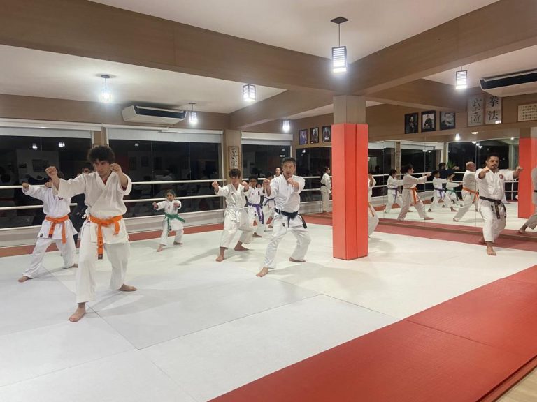 Aulas de karate-do na Renbukan Brasil - Escola de Artes Marciais Japonesas - Cotia - São Paulo - Sensei Francisco Santiago - Arthur Duarte - Fiorella Bonaguro - Yago Seto (2)