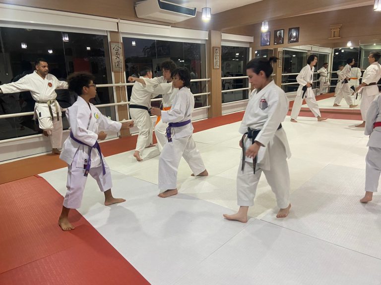 Aula de Karate-do - Sensei Francisco Santiago - Renbukan Brasil - Escola de Artes Marciais Japonesas - Yago Seto - Sensei Barbara Belafronte -