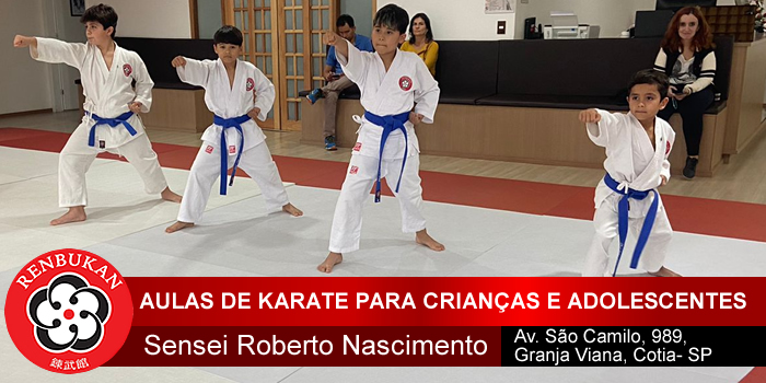 Aulas de karate-Dō com Sensei Roberto Nascimento - Cotia - SP