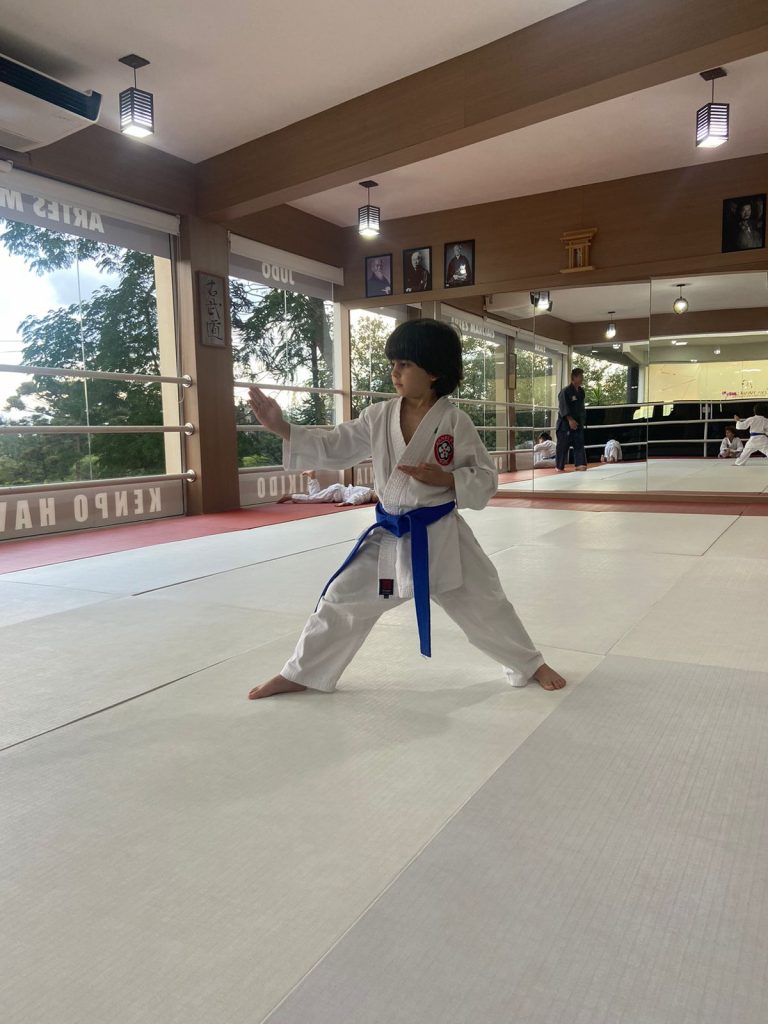 Aula de karate para crianças e adolescentes - Renbukan Brasil - Escola de Artes Marciais Japonesas - Sensei Roberto Nascimento - Cotia - São Paulo