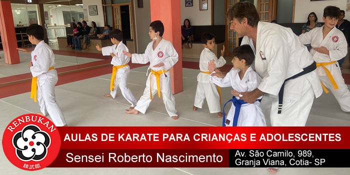 Aula de Karate-dō para crianças em Cotia - São Paulo