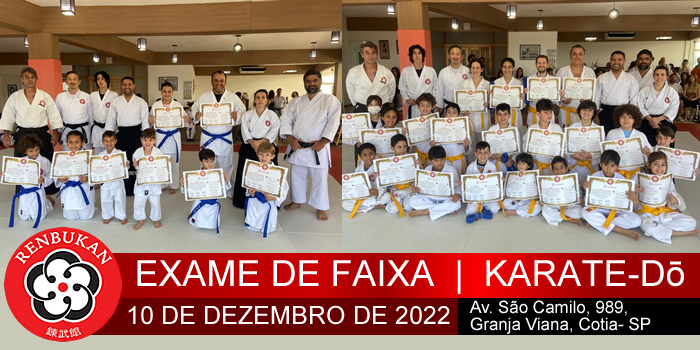Exame de Faixa de Karate-Dō | 10 de Dezembro de 2022