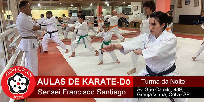 Aulas de karate-dō com Sensei Francisco Santiago - Cotia - SP