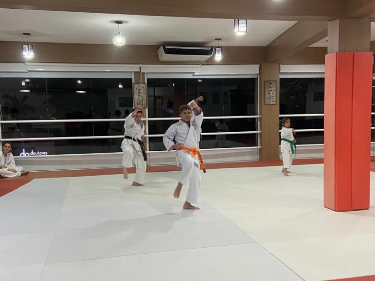 Aula de Karate Shotokan - Renbukan Brasil - Escola de Artes Marciais Japonesas - Cotia - São Paulo - Sensei Francisco Santiago - Barbara Belafronte - Fiorella Boanguro (20)