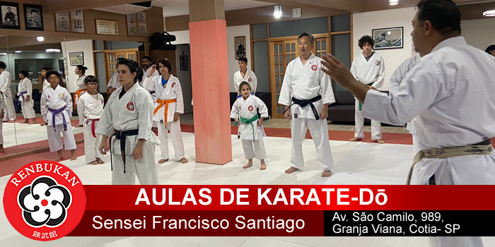 Aulas de karate-dō com Sensei Francisco Santiago - Cotia - SP