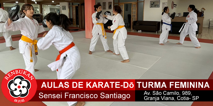 Aula de karate Feminino - Cotia - São Paulo - Renbukan Brasil