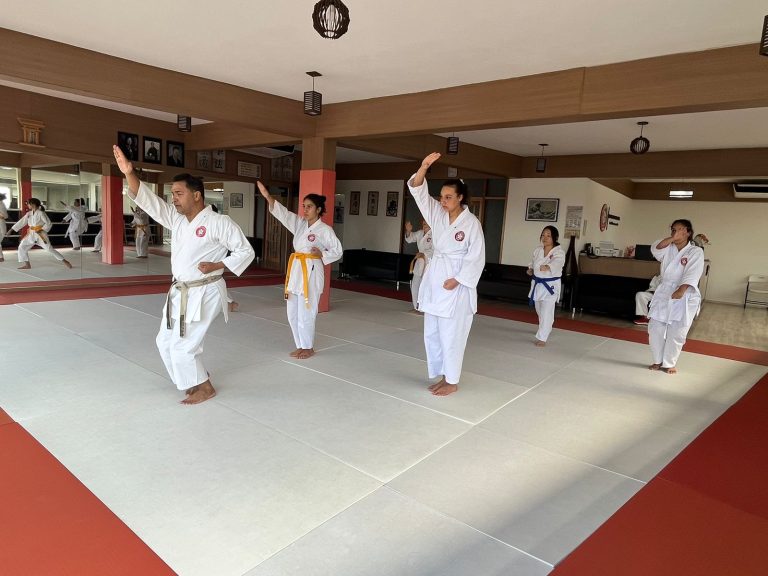 Aula de Karate Feminino - Sensei Francisco Santiago - Escola renbukan Brasil - Carapicuiba, Cotia, Vargem Grande Paulista , São Paulo - Jardim Lice, Carapicuiba