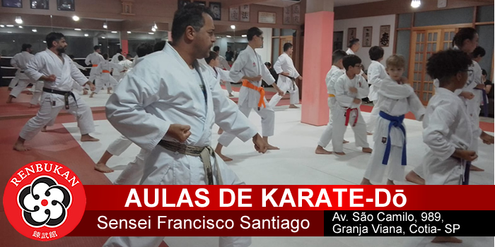 Aulas de Karate com Sensei Francisco Santiago, atendendo Cotia, Vargem Grande Paulista , Carapicuiba e região.